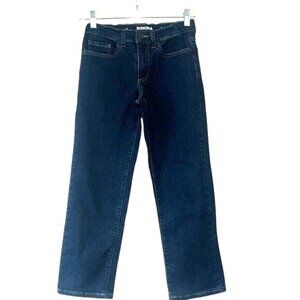 Sonoma Boys Straight Leg Everyday Jeans Size 10 Dark Wash Cotton Blend Durable &